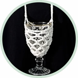 Тримач для келиха GlassWay - В’язаний тримач для келиха GlassWay